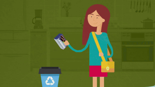 paper recycling animation