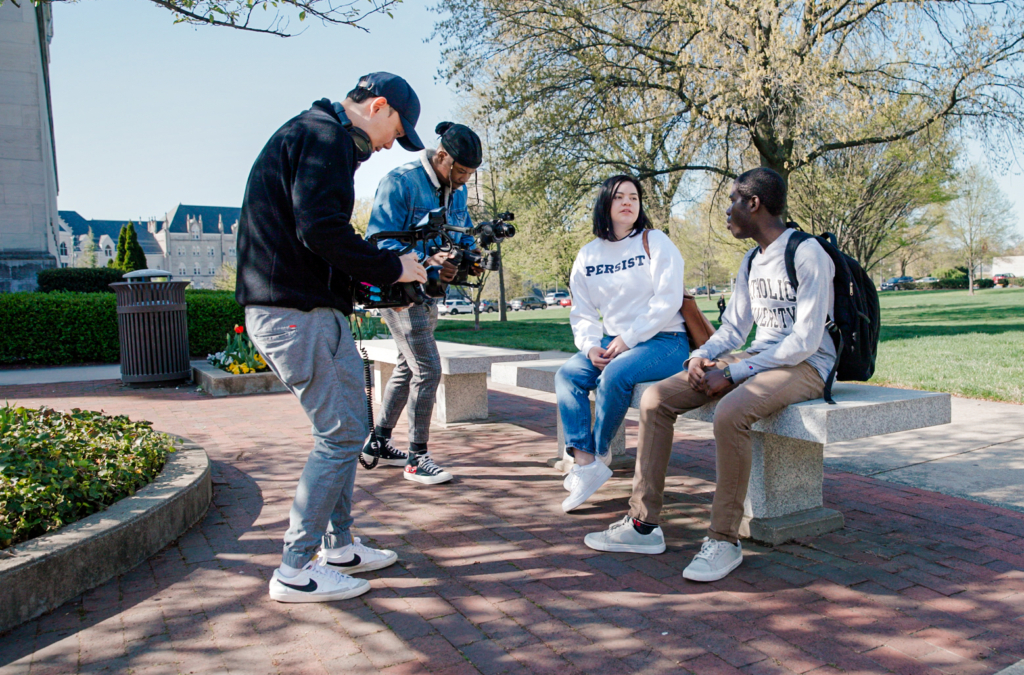 Campus Interview With Cameramen