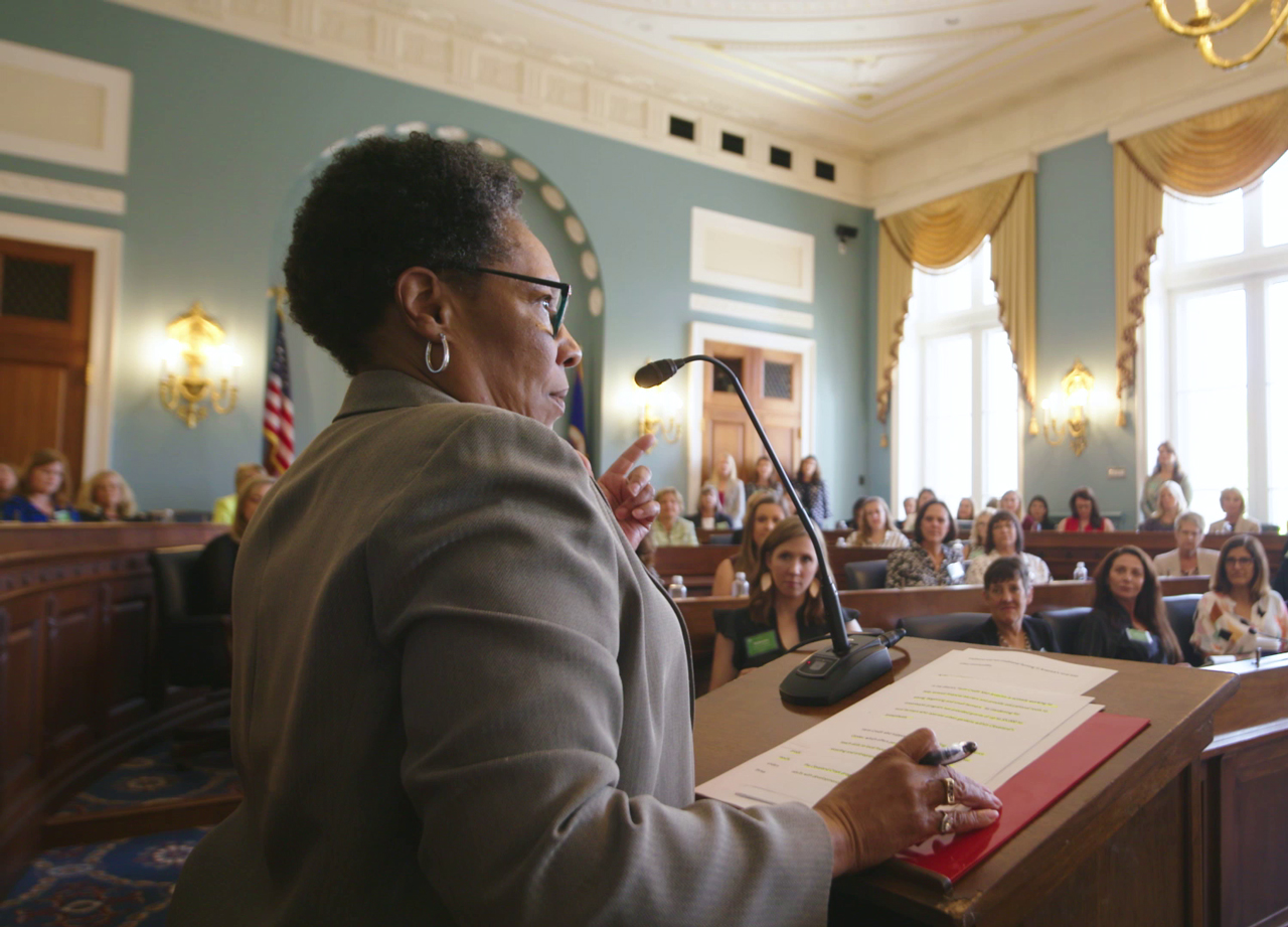Advocate Speaking At Hearing